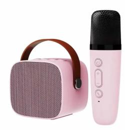 Акустика портативна Infinity Mini Microphone Set Pink +мікрофон 1шт (Уцінений)