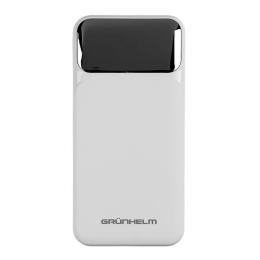 Зовнішній портативний акумулятор Grunhelm GP-10WQC 10000 mAh White