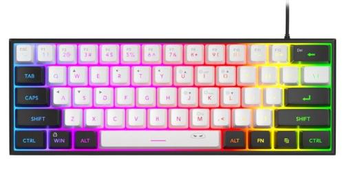 Клавіатура MageGee TS91 RGB Black White (6971969727502-UA) Eng/Ukr