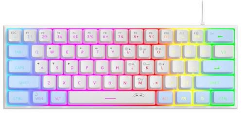 Клавіатура MageGee TS91 RGB Blue White (6971969727519-UA) Eng/Ukr