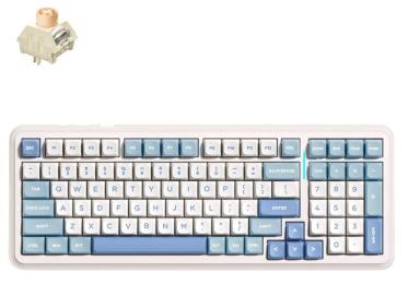 Клавіатура MCHOSE K99 V2 RGB Mechanical Icy Creamsicle Switch Wireless Sky Blue (MC-K99V2-4)