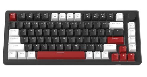 Клавіатура MageGee MK-Star 75 Yellow Switch Black White Red (6971969727236-UA)