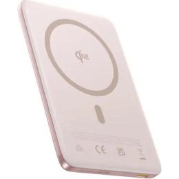 Зовнішній портативний акумулятор Baseus PicoGo Ultra-Slim Qi2 Magnetic 10000 mAh Pink 27W (E0027202)