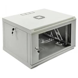 Серверна шафа Viatec 19 6U, 600х500х373 мм акрилове скло Gray