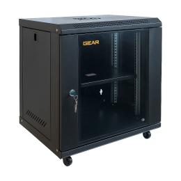 Серверна шафа Gear 12U 19 600x450x650 мм, + полка 19 Black (GWMSN-12U-600-450)