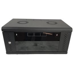 Серверна шафа EServer 4U Black 600х350х284 (Ш*Г*В), скло, (ES-Е435B)