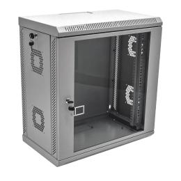 Серверна шафа CMS 12U Gray 600х350х640 мм (Ш*Г*В), акрилове скло