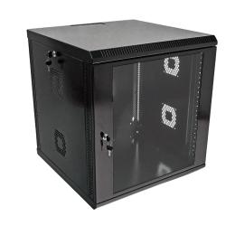 Серверна шафа CMS 12U Black 600х600х640 мм (Ш*Г*В), акрилове скло