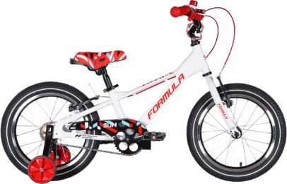 Велосипед AL 16 Formula Kid SLIM Vbr FR рама-8,5 White Red 2026 (OPS-FRK-16-252)