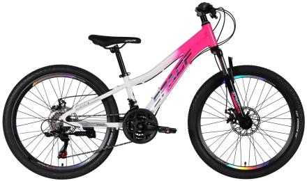 Велосипед SPACE AL 24 IZIDA DD FR рама-11 2026 Pink White (OPS-SP-24-084)
