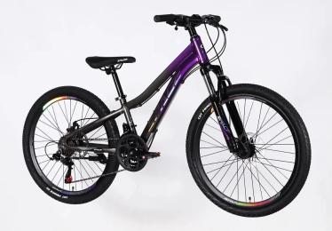 Велосипед SPACE AL 24 IZIDA DD FR рама-11 2026 Purple Silver (OPS-SP-24-082)