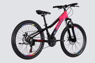 Велосипед SPACE AL 24 LYRA DD FR рама-11 2026 Pink Black (OPS-SP-24-079)