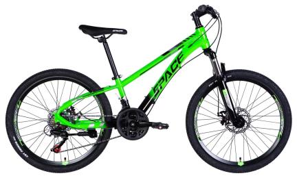 Велосипед SPACE AL 24 MERCURY DD FR рама-11 2026 Green Black (OPS-SP-24-063)