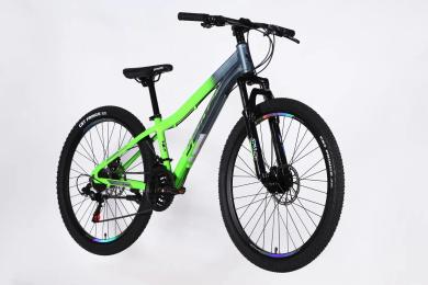 Велосипед SPACE AL 26 LYRA DD FR рама-13 2026 Silver Green (OPS-SP-26-099)