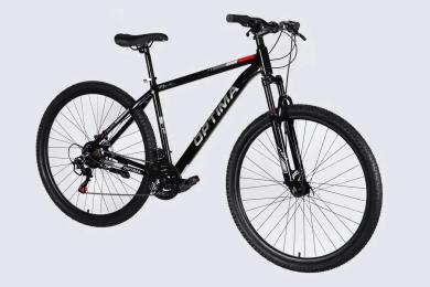 Велосипед Optima AL 29 DD FR рама-19 2026 Black Red в мішку (OPS-OP-29-092)