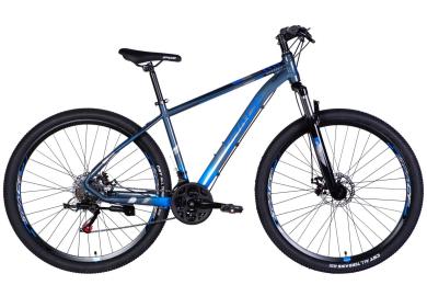Велосипед SPACE AL 29 MERCURY DD FR рама-18 2026 Gray Blue (OPS-SP-29-174)