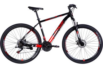 Велосипед SPACE AL 29 MERCURY DD FR рама-18 2026 Black Red (OPS-SP-29-172)