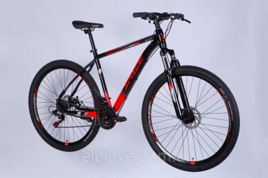 Велосипед SPACE AL 29 MERCURY DD FR рама-20 2026 Black Red (OPS-SP-29-178)