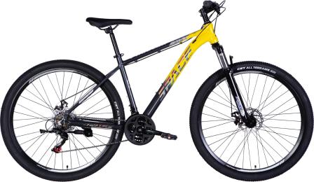 Велосипед SPACE AL 29 PHAETON DD FR рама-18 2026 Gray Yellow (OPS-SP-29-186)