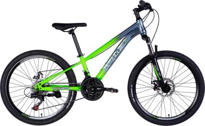 Велосипед SPACE ST 24 MARS DD FR рама-11 2026 Green Silver (OPS-SP-24-057)