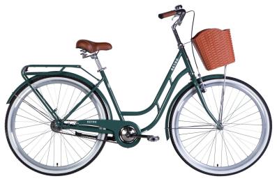 Велосипед Дорожник ST 28 RETRO Velosteel рама-19 2026 Green Gray (OPS-D-28-545)