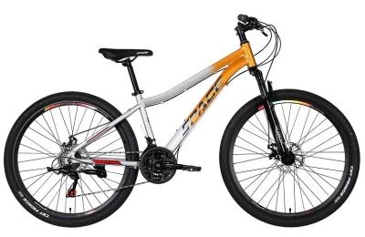 Велосипед SPACE AL 27.5 IZIDA DD FR рама-15 2026 Orange Silver (OPS-SP-27.5-095)