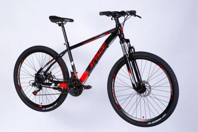 Велосипед SPACE AL 27.5 MERCURY DD FR рама-17 2026 Black Red (OPS-SP-27.5-076)