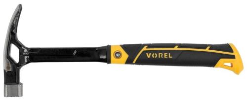 Молоток Vorel m = 450 г, обух - 140х 28х 28 мм, l = 365 мм з магнітом 6/24