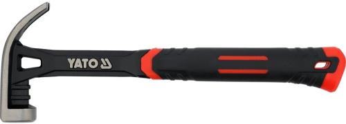 Молоток сталевий монолітний YATO m= 500 г, l= 345 мм 6/18
