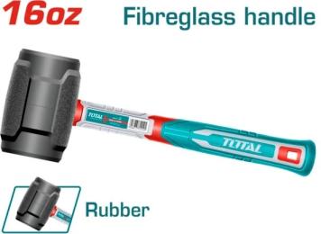 Молоток TOTAL THRUH6816 Киянка гумова, 450г