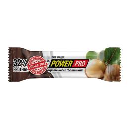 Протеїновий батончик Power Pro Protein Bar Nutella 32% - 20x60g Without sugar Macadamia (2023-10-7254)