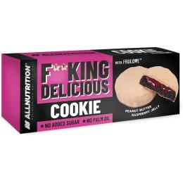 Печиво Allnutrition Fitking Delicious Cookie - 128g Peanut Butter Raspberry Jelly (2023-10-2725)