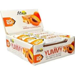 Протеїновий батончик FitWin YummY - 12x55g Apricot Chocolate (2023-10-6571)