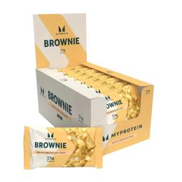 Протеїновий десерт Myprotein Protein Brownie - 12x75g White Chocolate (100-91-3738671-20)
