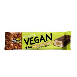 Протеїновий батончик FitWin Vegan Bar - 12x50g Hazelnut &amp; Caramel (2023-10-7338)