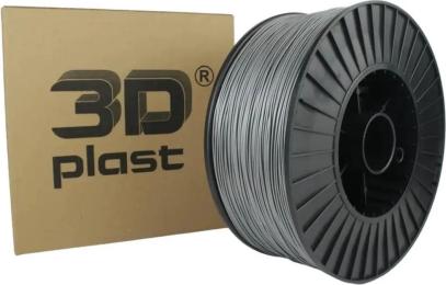 Пластик для 3D-принтера 3Dplast PLA 1.75мм, 3кг Gray Metallic (3DPLA1753GRMT)