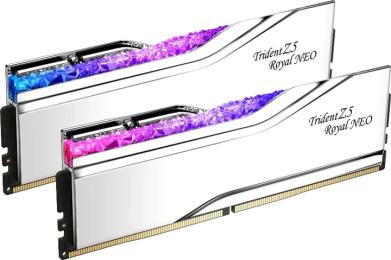 Оперативна память G.Skill 32GB (2x16GB) DDR5 6000 MHz CL28 Trident Z5 Royal Neo Silver (F5-6000J2836G16GX2-TR5NS)