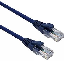 Patch cord RJ45 to RJ45 U/UTP Cat.5E AWG24 LSOH blue 1,5m