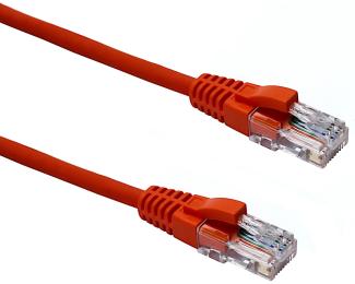 Patch cord RJ45 to RJ45 U/UTP Cat.5E AWG24 LSOH orange 2m
