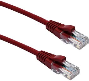 Patch cord RJ45 to RJ45 U/UTP Cat.5E AWG24 LSOH red 2m