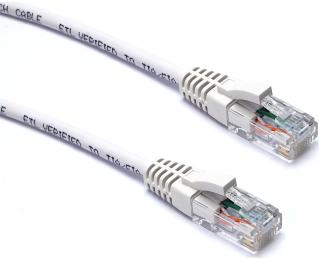 Patch cord RJ45 to RJ45 U/UTP Cat.6 AWG24 LSOH white 10m