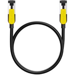 Патч-корд CableTime Cat7 FTP 10Gbps 600MHz, 3 м, чорний (CN70N)