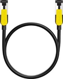 Патч-корд CableTime Cat7 FTP 10Gbps 600MHz, 8 м, чорний (CN70R)