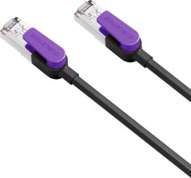Патч-корд CableTime Cat8 FTP 40Gbps 2000MHz, 0.5 м, чорний (CN80E)