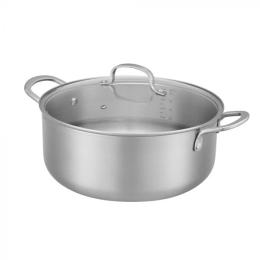 Каструля Resto 95027 Silver з кришкою, 7,3 л