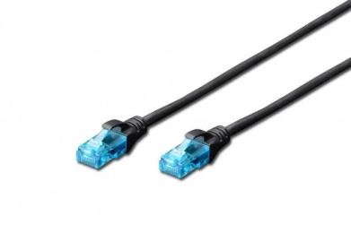 Патч-корд 2E CAT 5e, UTP, 5м, 26AWG, RJ45, 7/0.16, Cu, LSZH Black (2E-PC5ECU-3LSZH-BL)
