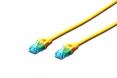 Патч-корд 2E CAT 5e, UTP, 5м, 26AWG, RJ45, 7/0.16, Cu, LSZH Yellow (2E-PC5ECU-5LSZH-YLW)