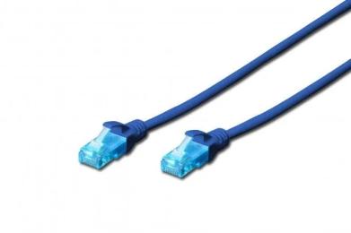 Патч-корд 2E CAT 5e, UTP, 5м, 26AWG, RJ45, 7/0.16, Cu, LSZH Blue (2E-PC5ECU-5LSZH-BLU)