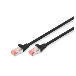 Патч-корд CAT 6 S-FTP, Cu, LSZH AWG 27/7, довжина 0,5 м, чорний DK-1644-005/BL DIGITUS by ASSMANN