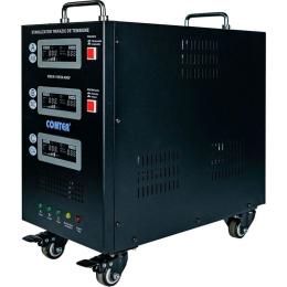 Стабілізатор напруги Conter MSER-15KVA/12KW  -  400V-V2 Black